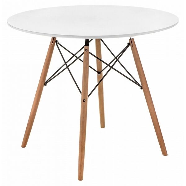 Стол Woodville Table 80 white / wood 15363 15363 фото 1