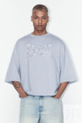 Футболка boxy fit хлопковая с принтом befree 4680704159202 фото 2