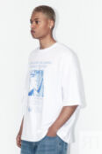 Футболка oversize хлопковая с принтом befree 4680704163001 фото 3