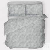 Комплект постельного белья евро Mia Zarrocco Seduction Flowers 320/Dark Grey/200220 фото 1