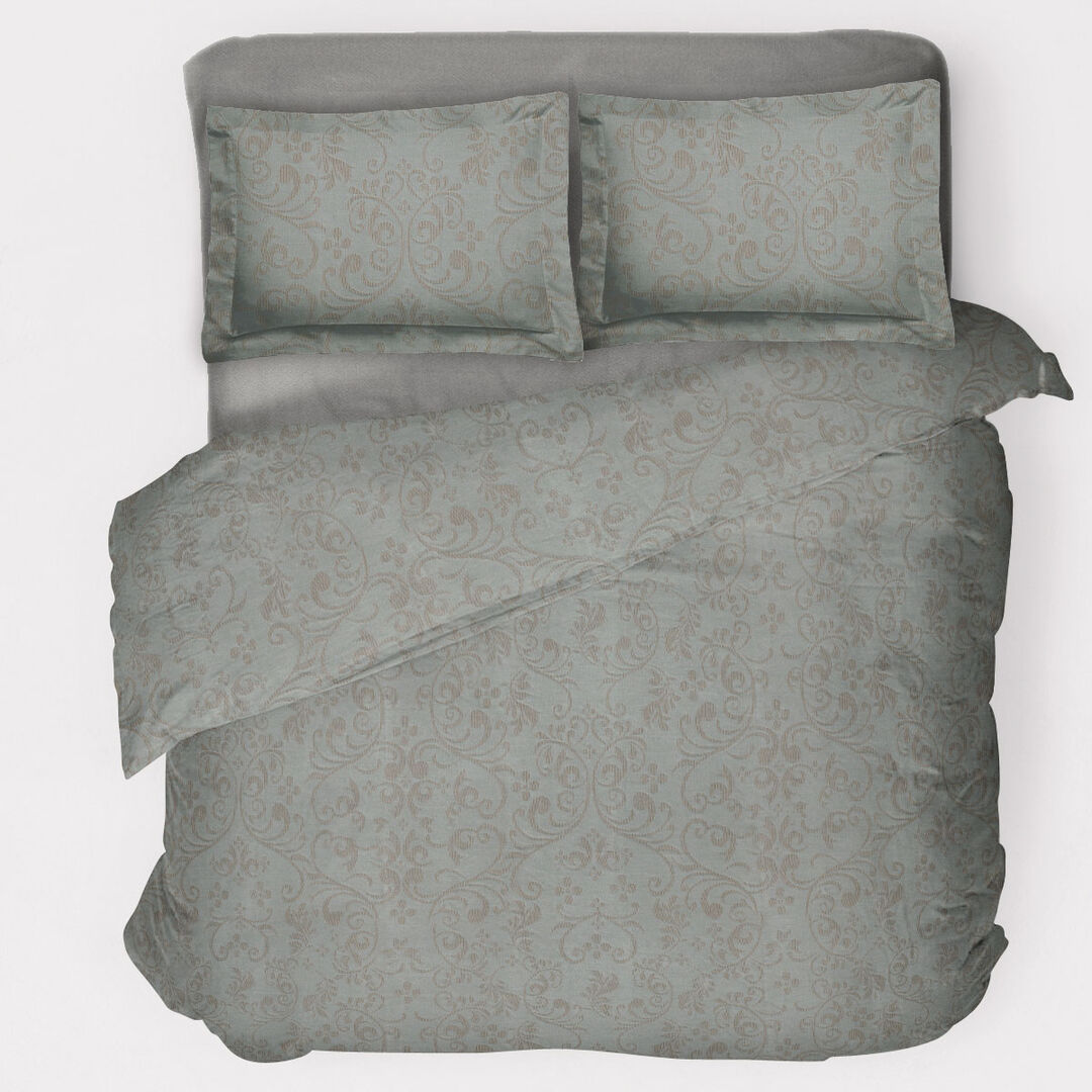 Комплект постельного белья евро Mia Zarrocco Nostalgy 341/Grey Linen/200220 фото 1