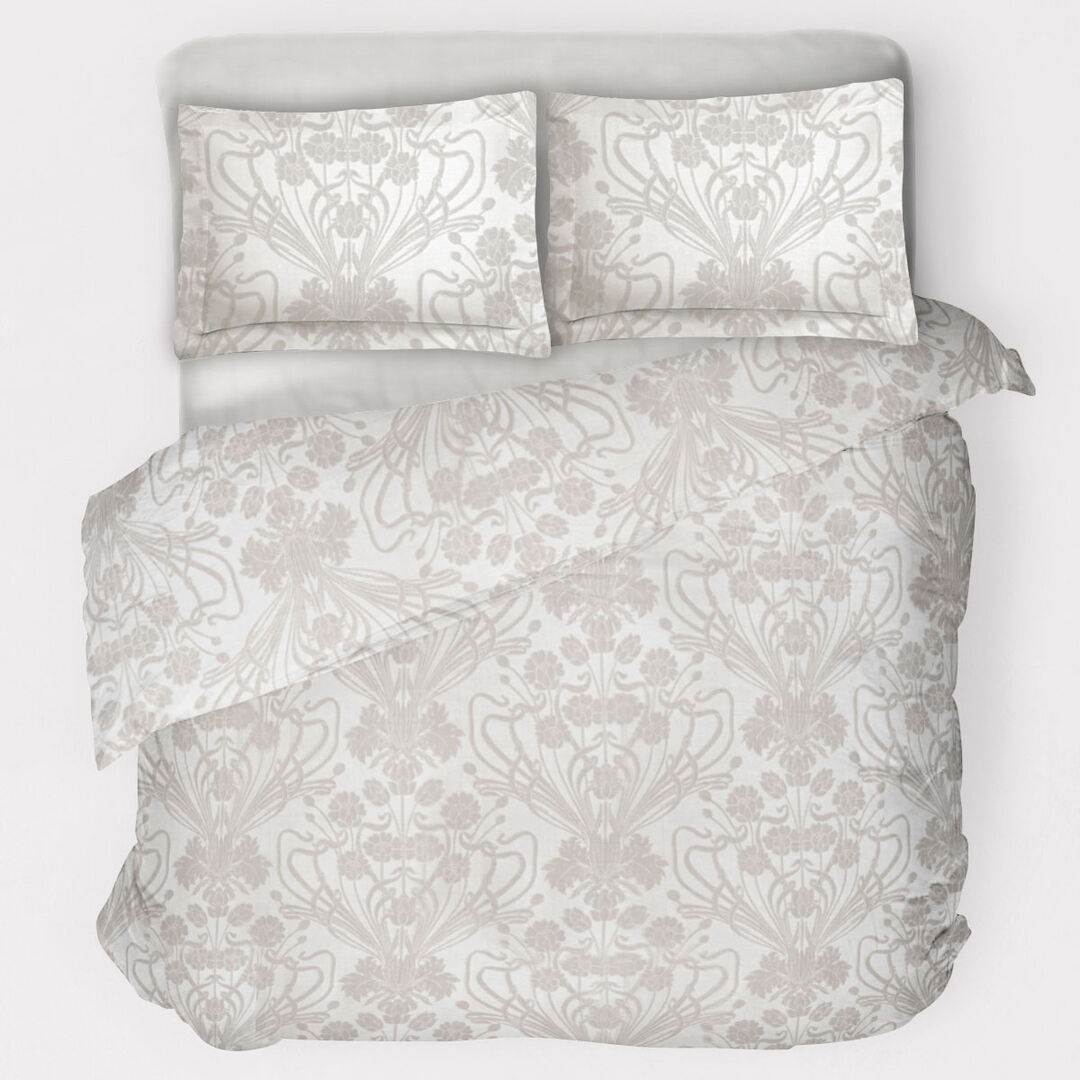 Комплект постельного белья евро Mia Zarrocco Marselle 312/Pearl Grey/200220 фото 1