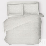 Комплект постельного белья евро Mia Zarrocco Calvin 309/White Ecru/200220 фото 1