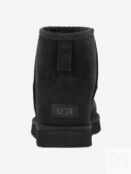 Ботинки утепленные женские UGG Classic Mini II, Черный 1016222U0I-BLK фото 4