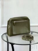 Женская кожаная сумка кросс-боди хаки A017 khaki A017 khaki фото 2