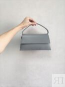 Женская кожаная сумка серая A044 grey mini A044 grey mini фото 3