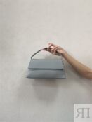 Женская кожаная сумка серая A044 grey mini A044 grey mini фото 4