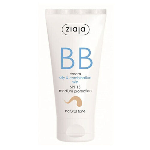 ZIAJA BB крем для жирной, комбинированной кожи натуральный SPF15 50