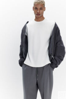 Футболка oversize из хлопкового футера befree