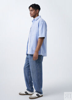 Свободные джинсы Baggy, Голубой O`Stin