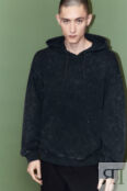 Худи oversize с капюшоном и вареным эффектом befree 4680704221640 фото 3