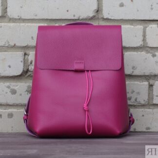 Женский рюкзак из натуральной кожи фуксия B003 fuchsia grain