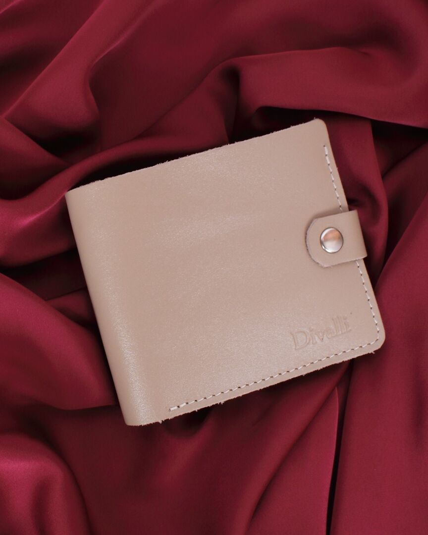 Кошелек из натуральной кожи W005 beige