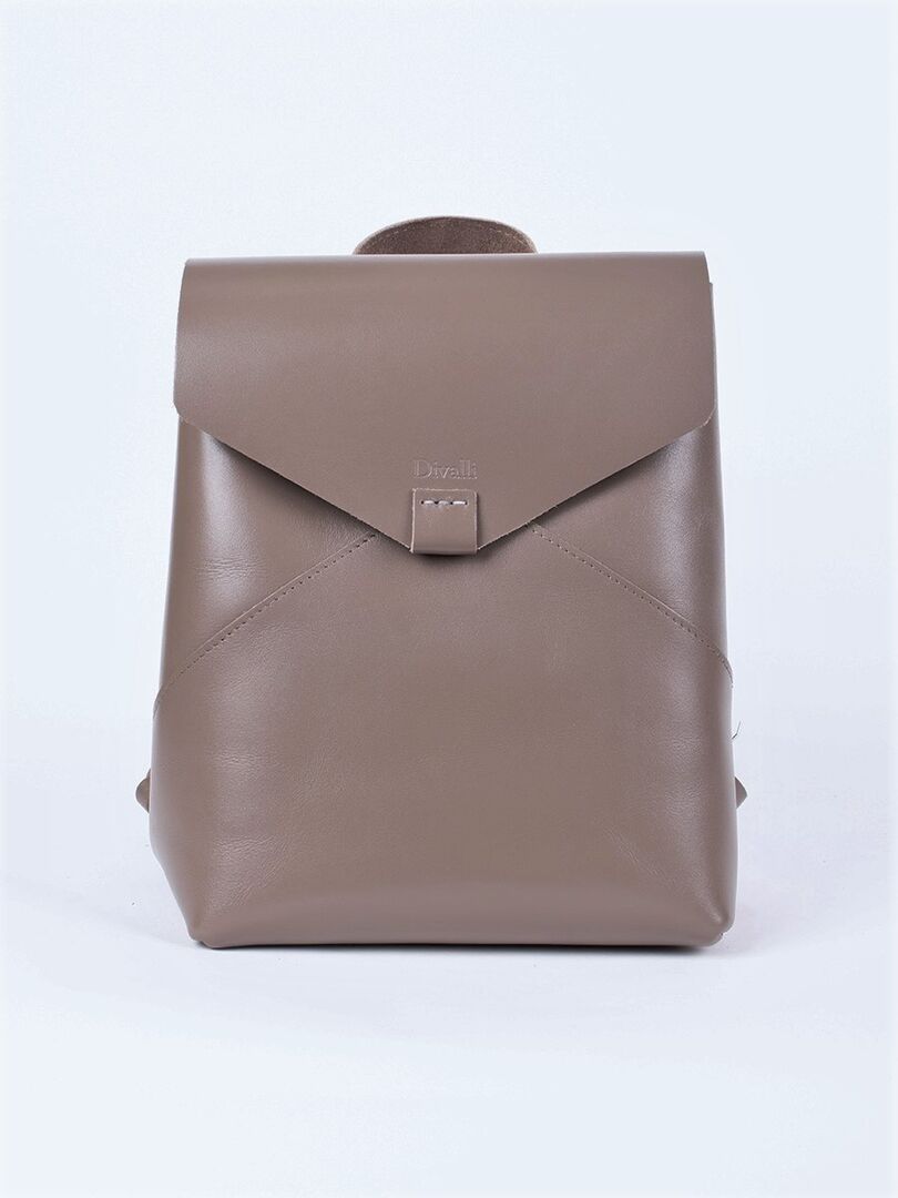 Женский кожаный рюкзак серо-бежевый B003 taupe taupe B003 taupe taupe фото 1