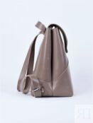 Женский кожаный рюкзак серо-бежевый B003 taupe taupe B003 taupe taupe фото 3