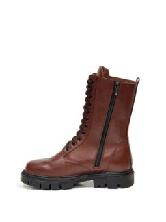 Женские зимние ботинки коньячные B002W cognac