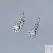 Серьги из белого золота э4712сг06165200_white ЭПЛ Даймонд э4712сг06165200_w 8600000275907 фото 4