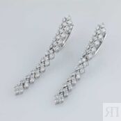 Серьги из белого золота э4712сг01179400_white ЭПЛ Даймонд э4712сг01179400_w 8700000351226 фото 4