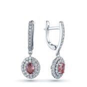 Серьги из белого золота э0912сг06220946_pink ЭПЛ Даймонд э0912сг06220946_pi 7000001818959 фото 1