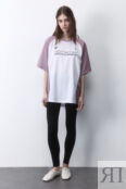 Футболка oversize спортивная из сетки с надписью befree 4680704275636 фото 4