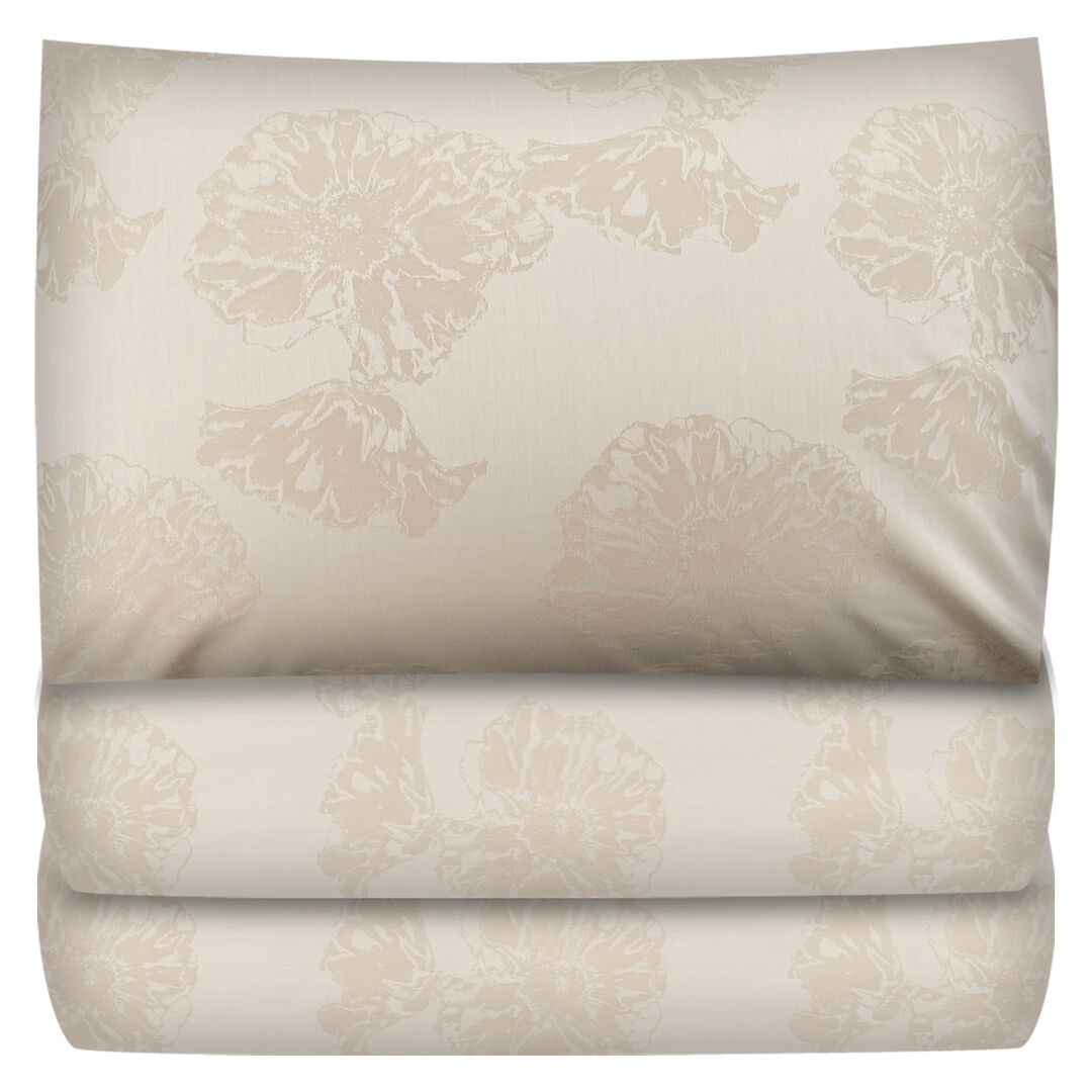 Комплект постельного белья евро Lameirinho Jacquard, светло-бежевый 615051/200220D фото 1
