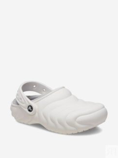 Клоги утепленные женские Crocs Classic Lined Overpuff Clog, Белый